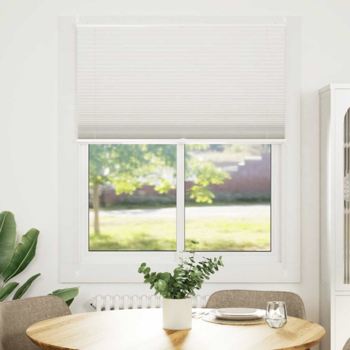 Jaluzea plisse, alb, 110x150 cm, pliuri 240615