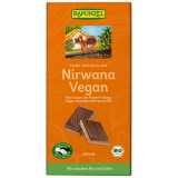Ciocolata Neagra Vegana Rapunzel Nirwana Bio, 100g, Crema Alune, Ecologica, Fair Trade