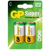 Baterie Super Alcalina C (LR14) 1.5V alcalina, blister 2 buc, GP Batteries