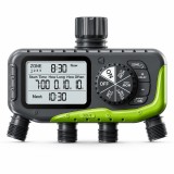 Cumpara ieftin Programator Irigare 4 Iesiri, Ecran LCD, Rain Delay, Protectie Baterie, Automat/Manual, IP65, Accesorii, Gri/Verde