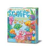 Joc modeleaza si picteaza viata marina, Mould &amp;#038; Paint Sealife, 4M