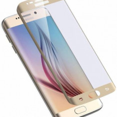 Folie de protectie curbata MyStyle 3D Gold pentru Samsung Galaxy S6 EDGE