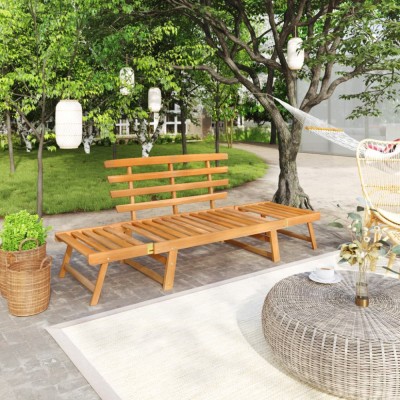 Gossi banca de gradina 2-in-1, 190 cm, lemn masiv de acacia foto