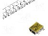 Conector USB B mini, versiune {{Versiune}}, orizontala, CONNFLY - DS1104-BN0SRS