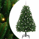 vidaXL Brad de Crăciun artificial Verde 150 cm PVC și Metal 3395678