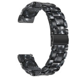 Curea polimer compatibila cu LG G Watch Urbane W150, Telescoape QR, 22mm, Black Spot, Very Dream