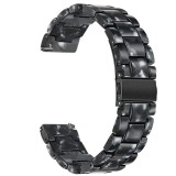 Curea polimer compatibila cu Fossil Q Marshal, Telescoape QR, 22mm, Black Spot, Very Dream