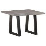 Gossi masa de cafea, muchii naturale, 60x60x40 cm, lemn masiv acacia