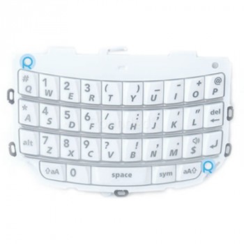 Tastatură cu lanternă BlackBerry 9810 QWERTY albă foto