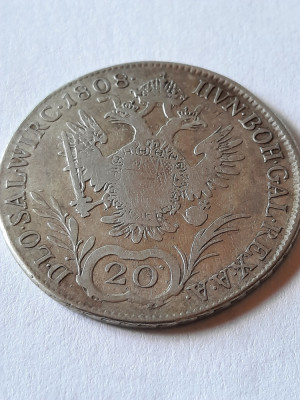 AUSTRIA 20 KREUZER 1808 A foto