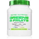 Scitec Nutrition Greens &amp; Fruits pulbere pentru pregătirea băuturilor cu vitamine aroma Pear-Lemon Grass 600 g