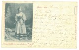 1579 - ORASTIE, Ethnic woman, Litho, Romania - old postcard - used - 1898, Circulata, Printata