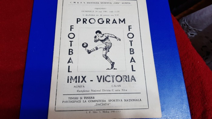program IMIX Agnita - Victoria Calan