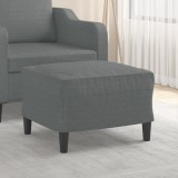 VidaXL Taburet, gri &icirc;nchis, 60x50x41 cm, material textil