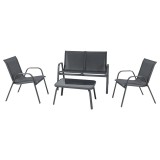 Cumpara ieftin Set de mobilier de grădină RIVET cu 4 locuri