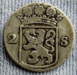 Moneda Olanda - 2 Stuivers 1755 - Argint