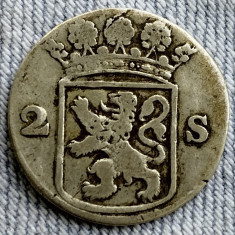 Moneda Olanda - 2 Stuivers 1755 - Argint