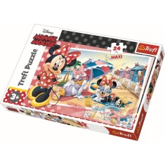 Puzzle Maxi Trefl, Disney Minnie Mouse, In vacanta, 24 piese
