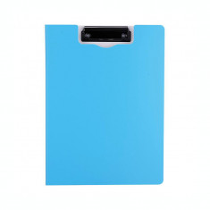 Clipboard dublu A4, Deli F750 02, albastru neon