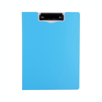 Clipboard dublu A4, Deli F750 02, albastru neon foto