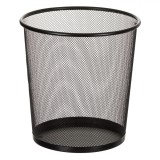 Coș de Gunoi Birou, Metalic, Capacitate 13L, Negru, Dimensiuni 26x28cm, Oem