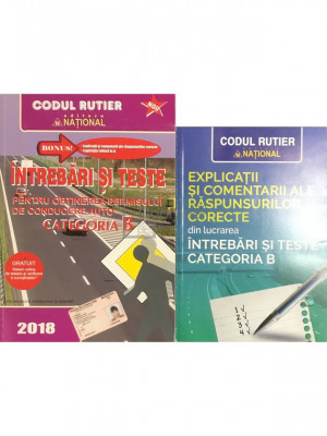 Violeta Borzea - &amp;Icirc;ntrebări și teste pentru obținerea permisului de conducere auto + Bonus (editia 2018) foto