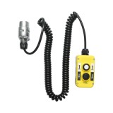 Telecomanda industriala cu 2 comenzi, cablu spiral si fisa priza 7 pini Breckner Germany