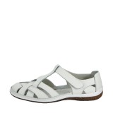 Cumpara ieftin Balerini Dama Piele Naturala Albi 5101 M5, Talpa 3cm, Scai Lateral, Casual Office