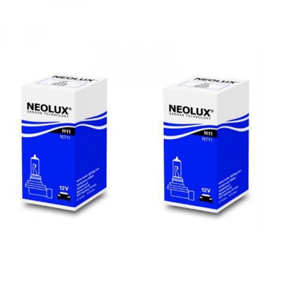 Pachet 2 x Bec Far H11 12V Pgj19-2 55W Neolux foto