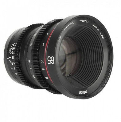 Obiectiv manual Meike 65mm T2.2 Large Aperture Manual Focus 4K Cine pentru Fujifilm FX-Mount foto