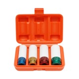 Trusa chei tubulare pentru prezoane roti cu protectie janta 1/2, 17-22 mm