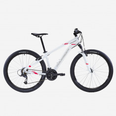 Bicicletă MTB ST 100 27,5" Alb-Roz Damă