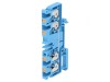 Conector Șine 4mm2 1 Pistă 4 Borne Albastru Wemid