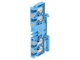Conector Șine 4mm2 1 Pistă 4 Borne Albastru Wemid