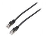 Patch cord F/UTP 6 litat CCA PVC negru 5m 26AWG, Lanberg