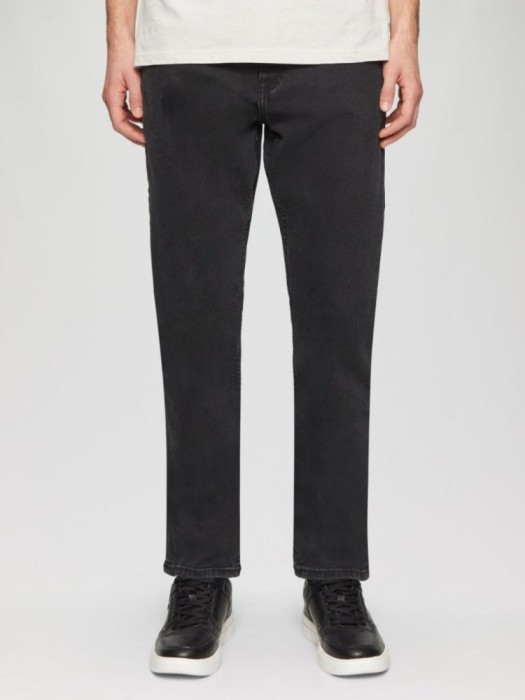 Blugi barbati Rick, croiala Slim Fit, talie medie, Negru, W29 L32