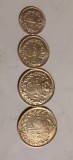 Set Complet 4 Monede Argint Maundy Marea Britanie