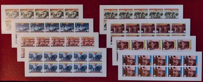 Yemen 1969 misiunea Apollo 13 / Nixon,coli nedantelate de 10,serie 8 valori MNH foto