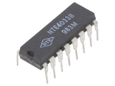 Divizor și Contor Decadă CMOS THT DIP16 3-18VDC foto