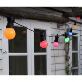 Ghirlanda Luminoasa, Flippy, fara Transformator, 10 m, 20 LED-uri Model Bulb, Interconectabila, IP65, Multicolor