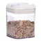 Cutie de Depozitare Alimente, Cyrax, Cutie pentru Bucatarie, Cutie pentru Condimente, din PET ABS Silicon, 12.5 x 12.5 x 16.5 cm, 461 g, 1.3L, Transpa