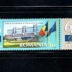 ROMANIA 2009 - A 60-A ANIVERSARE A CONS. EUROPEI, TABS 1, MNH - LP 1833