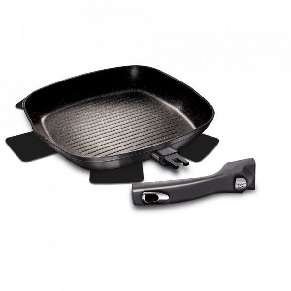 Tigaie grill marmorata maner detasabil 28 cm Carbon Pro Berlinger Haus BH 6914