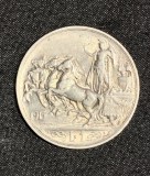Moneda 1 lira 1915 Italia argint AUNC