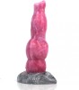 Dildo Savage Dog Silicon Lichid Roz/Gri 21.5cm - Ventuza, Hipoalergenic, Realist, Jucarie Sexuala Adulti