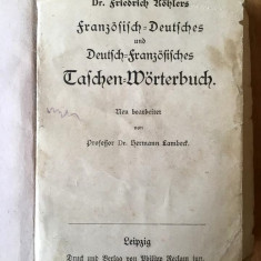 Dictionar francez german - german francez; vechi, Format mic (de buzunar)