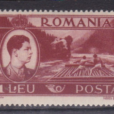 ROMANIA 1947 LP 219 MIHAI VEDERI EROARE APOSTROF INTRE L SI EU DIN LEU STARE MNH