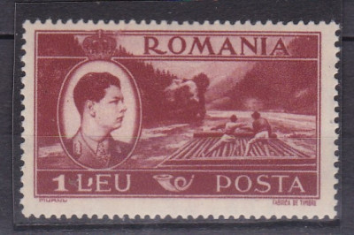 ROMANIA 1947 LP 219 MIHAI VEDERI EROARE APOSTROF INTRE L SI EU DIN LEU STARE MNH foto