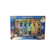 Set 12 figurine City, 5cm, multicolor