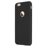Husa Silicon Negru Mat Apple iPhone 6 / 6S, GloMax Perfect Fit - Rezistenta la Socuri, Praf si Zgarieturi